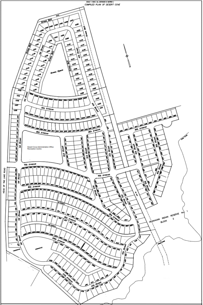 Desert Cove Lots Map